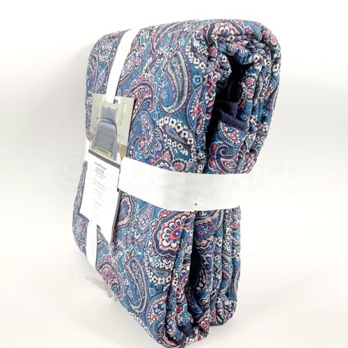 Vera Bradley Full / Queen 3PC Haymarket Paisley Jewel Quilt Blanket New - Picture 2 of 8