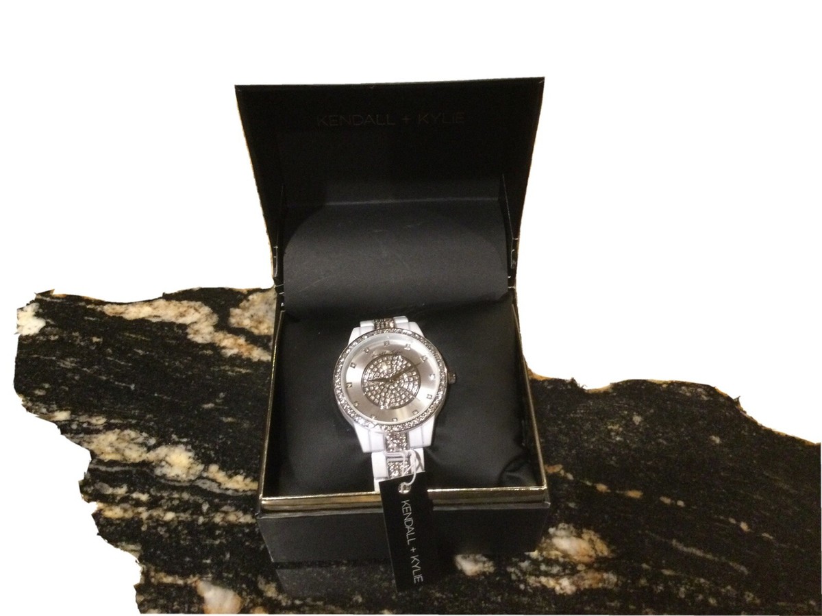 Kendall & kylie rhinestone watch Kendall + Kylie Ladies Rosegold Tone Metal Analog Watch and  main image 2