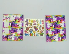 Lot Lisa Frank Vintage Stickers Some Incomplete Bear Penguins Easter Tattoos