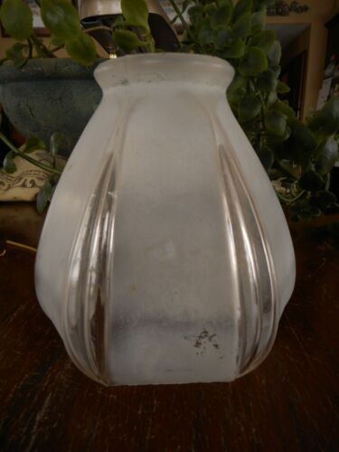 Antique Frosted Glass Shade for Lamp Light Fixture Restoration 4.5" - Picture 2 of 10