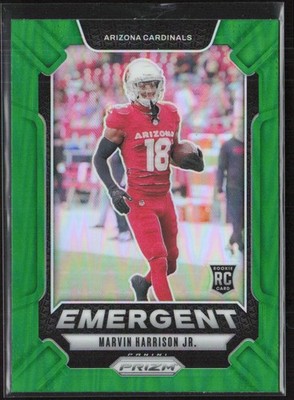 2024 Panini Prizm #5 Marvin Harrison Jr. Emergent Green Prizm RC (A3)