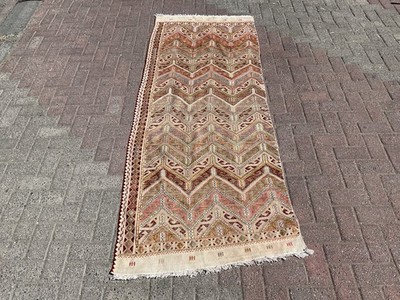 3x8 Kilim Rug Runner - Rugs for living room - kelim - Handmade Turkish Kilim Rug