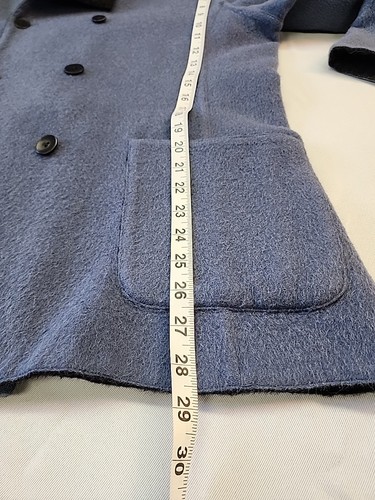 J. Jill XL Reversible Alpaca Jacket Blue/Gray LNC - Picture 10 of 12