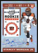 2019 Panini Contenders Optic #182 Stanley Morgan Jr. Rookie Autograph