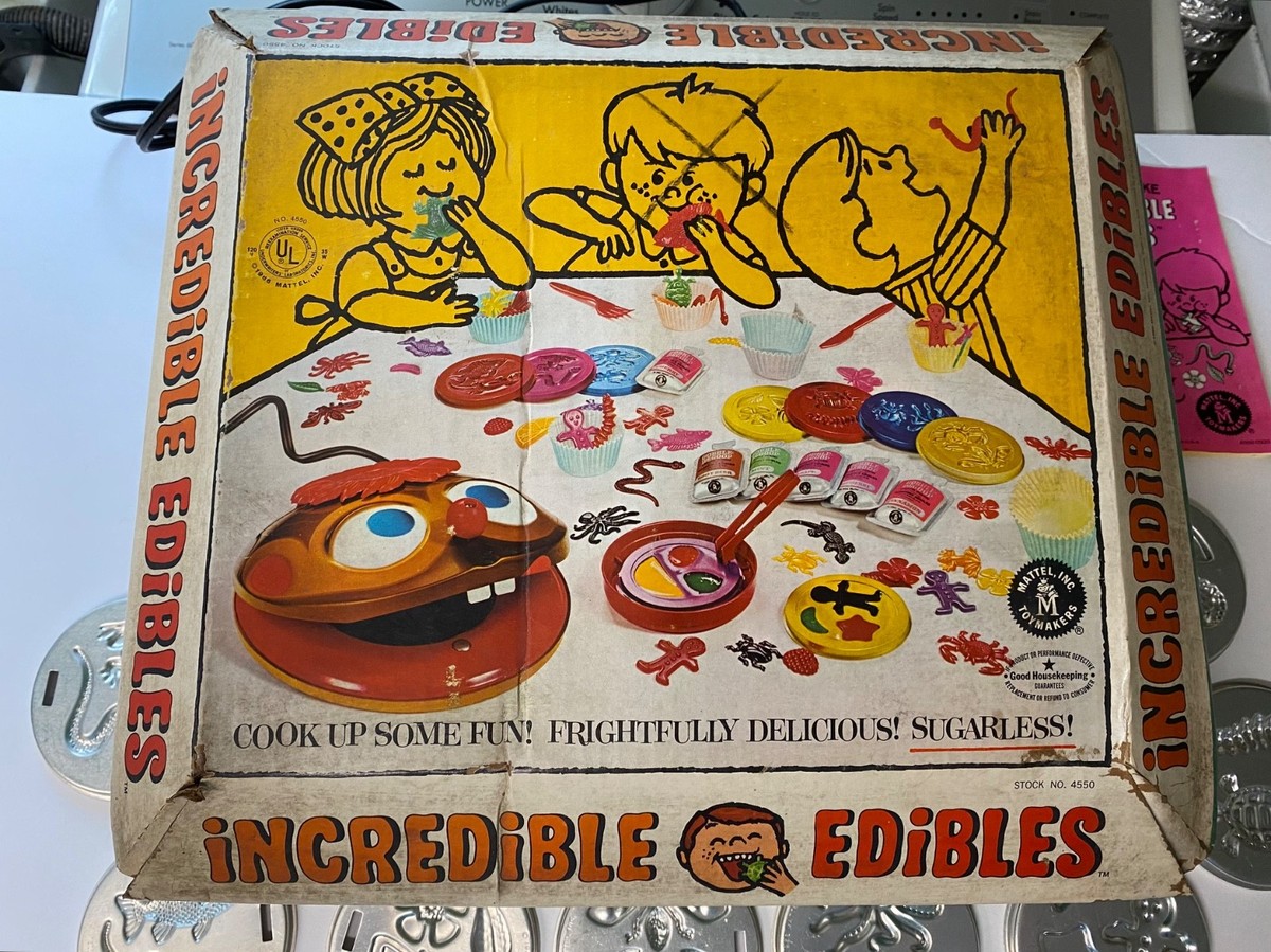 Vintage 1966 Mattel Incredible Edibles Sooper Gooper w/ Box & 8