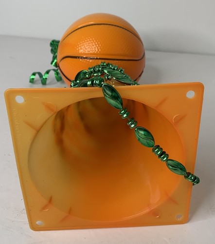 Basketball Trophy Prize Orange Cone Green Ribbon Eyes Handmade Silly Gag Gift - Picture 5 of 6