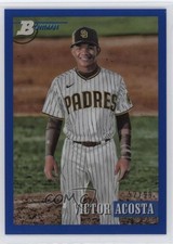 2021 Bowman Heritage Prospects Blue Chrome Refractor 52/99 Victor Acosta 11cz