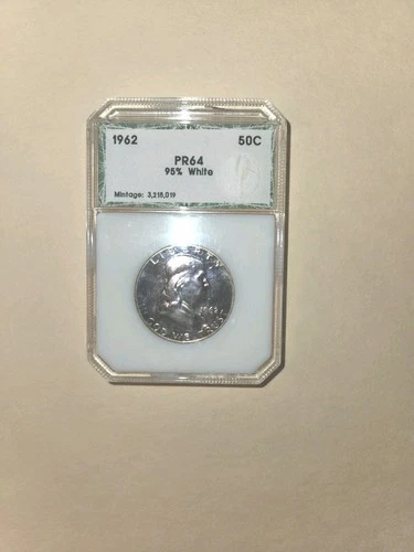 1962 Franklin Proof Half Dollar 50c  90% Silver