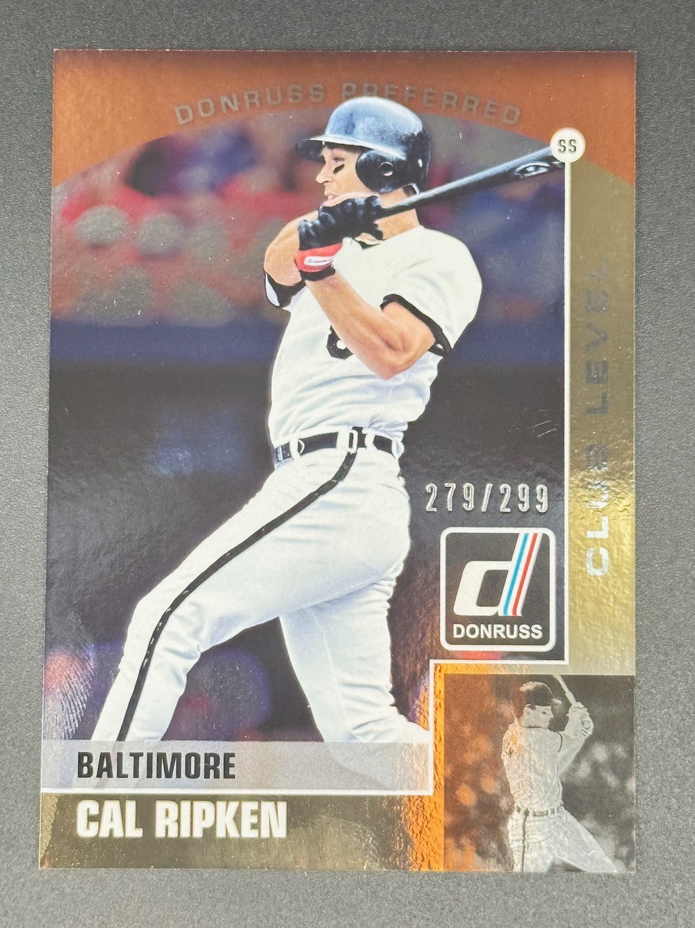 2015 Panini Donruss - Preferred Cal Ripken Gold #/299 Baltimore Orioles HOF