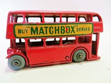 MATCHBOX LESNEY 5 'RED LONDON DOUBLE DECK BUS'. 5b. VINTAGE. VGC.