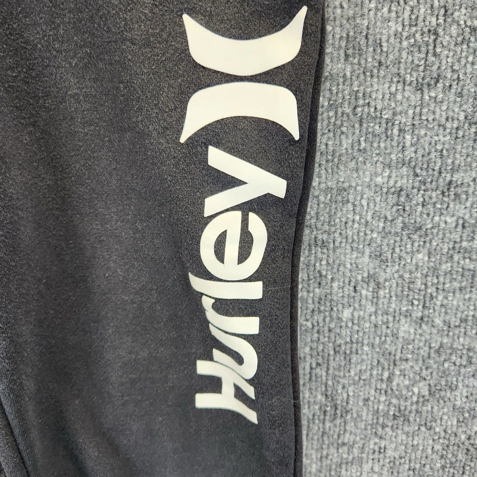 Pantalones deportivos Hurley para niños medianos negros de algodón activos Foto 2 de 4