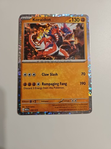 Carta Koraidon Holo - Nuova Carta Drago Pokémon Happy Meal McDonald's 2024 008/015 - Foto 1 di 3