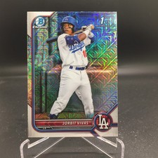 Jorbit Vivas 2022 Bowman Chrome Mojo Refractors BCP-24 Los Angeles Dodgers 1st