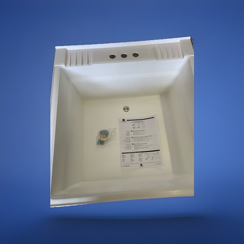 Utility Sink. Cashel Laundry/Utility Plastic White 24x24x33 STORE DISPLAY - Picture 4 of 5