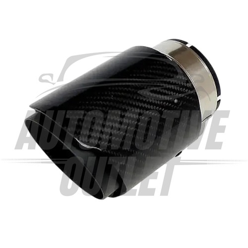 AKRAPOVIC EXHAUST TIP 4" UNIVERSAL STAINLESS STEEL GLOSS BLACK CARBON FIBRE - Picture 3 of 13