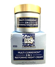 roc multi-correxion 5 in1 restoring night cream 1.7oz scuffed box Exp2019