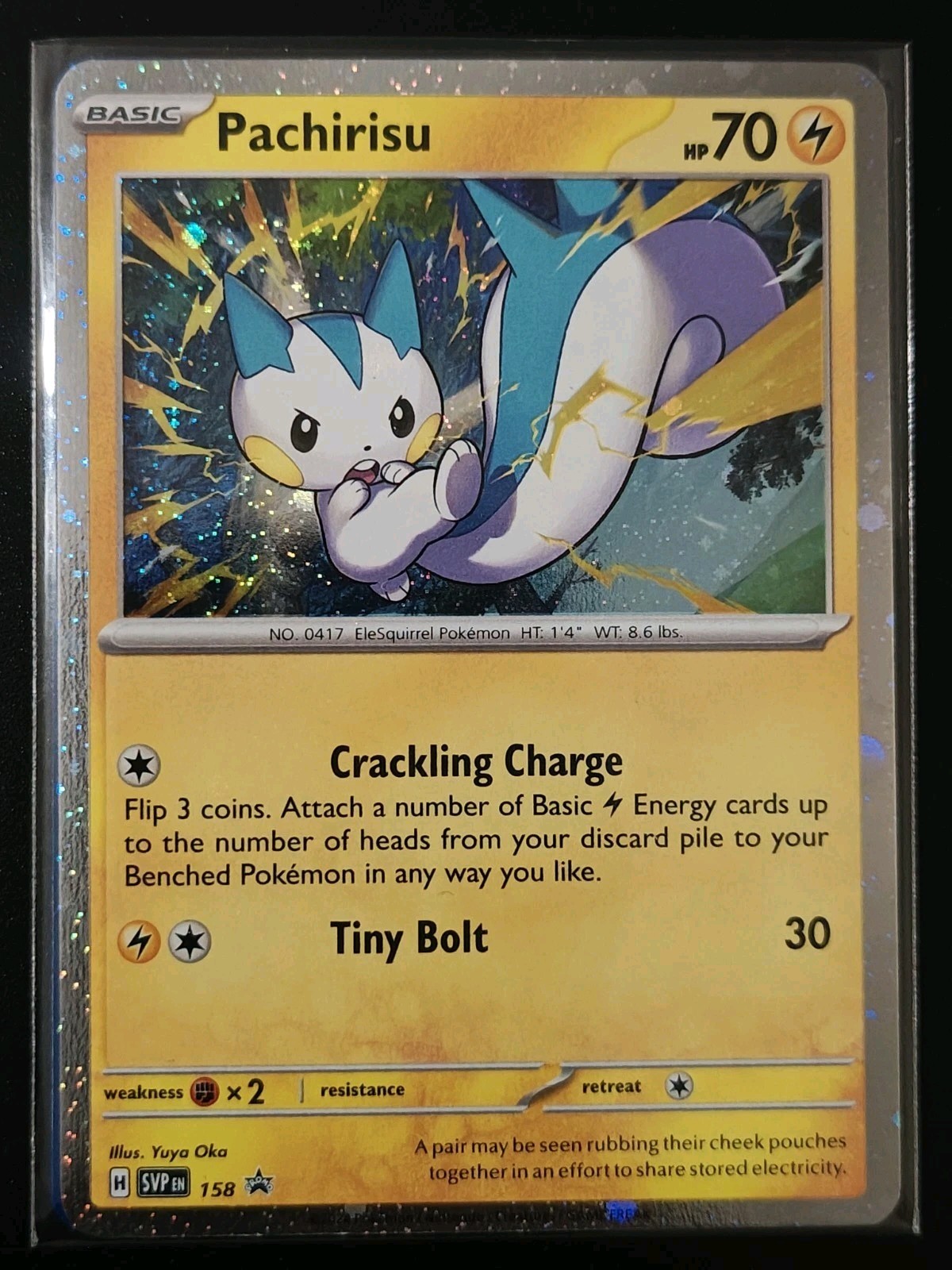 Pachirisu Cosmos Holo Black Star Promo - SVP158 - Scarlet & Violet Pokemon