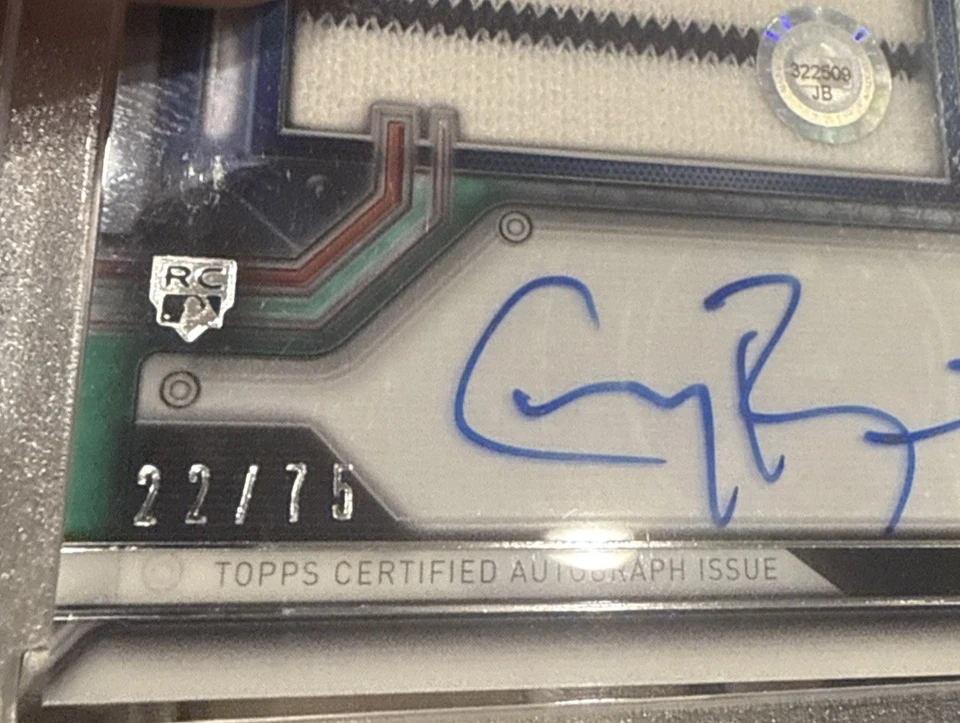 Strata Clearly Authentic Relics Green 2016/75 Greg Bird BGS 9 Rookie Auto RPA Foto 3 de 3