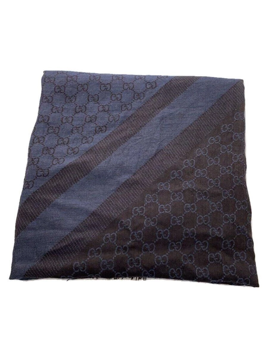 Echarpe GUCCI laine marine motif complet homme occasion