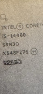 Intel Core i5-14400F - Core i5 14th Gen Raptor Lake 10-Core (6P+4E) LGA 1700 65W