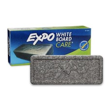 EXPO Dry Erase Soft Pile Block Whiteboard Eraser, 5-1/8 Pack of 1, Charcoal