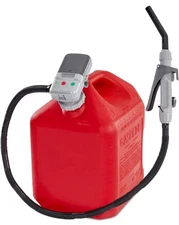 Deway Automatic Fuel Transfer Pump with Nozzle for Flow Control Long Hose Gas