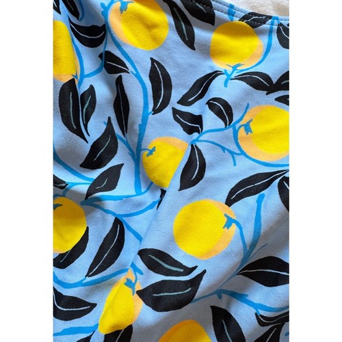 SUMMERSALT The Girls Ruffle One Piece Swimsuit Lemon Print Size Kids 8 - Picture 4 of 5