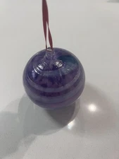 Bubble Glass Sphere Christmas Window Ornament Hand blown 4”