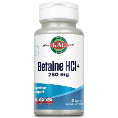 Betaine Hydrochloride Digestive Aid 100 Count Gut Health Support Eco Friendly