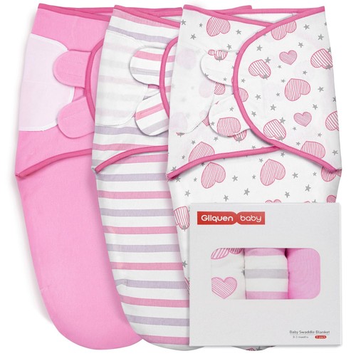 Swaddles for Newborns - 3 Pack Baby Swaddle Sleep Sack for Boys and Girls, Ad...