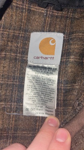 Vintage 2000s Chestnut Brown Carhartt Blanket lined Detroit Jacket MADE IN USA by Carhartt, $280 - Photo 6