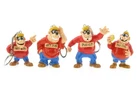 Bully 4x Tank Cracker Duck Tales 1990 Disney Comic Figure Bullyland Beagle Boys