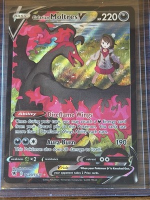 Galarian Moltres V TG20/TG30 Holo Astral Radiance Trainer Gallery Pokemon NM