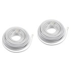 2 szt. Przedłużacz telefonu do telefonów stacjonarnych Przewody telefoniczne Telefony