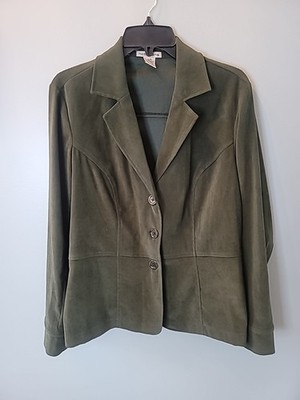 Vintage Blazer by Notations Womens Size Medium Dark Green