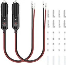 2 Pcs 12v Cigarette Lighter Plug With 16 Awg Wire Automotive Replacement Cigare 2 Pcs 12v Cigarette Lighter Plug With 16 Awg Wire Automotive Replacement Cigare