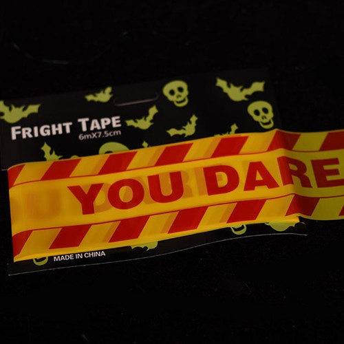 Fright Tape Halloween Decoration Fright Plastic Halloween Caution Banner - Picture 6 of 12