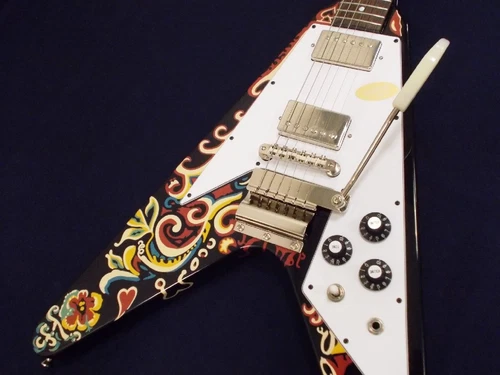 Epiphone Jimi HendrixLove Drops Flying V Ebony Hendrix  191955