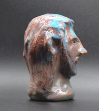 "MYRON 2" - Experimental Original Clay Sculpture. Hand made & glazed.