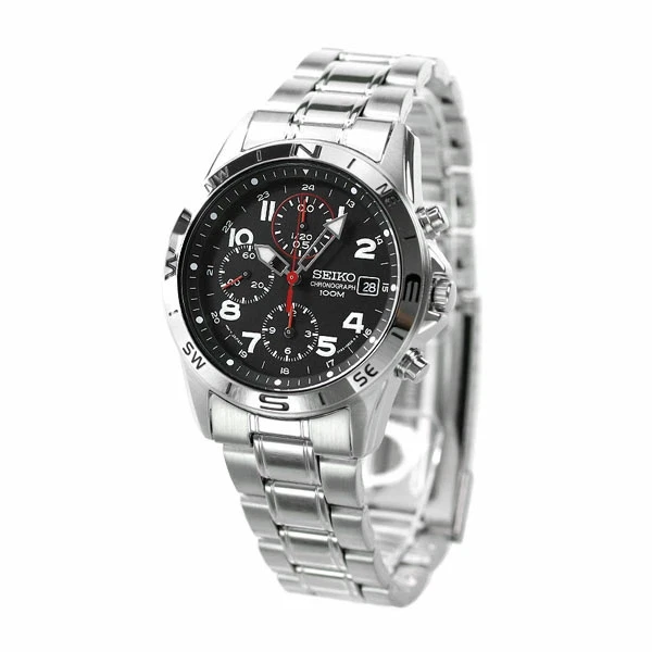 Seiko schwarzes Zifferblatt Herrenuhr - SND375PC