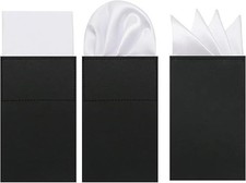 Prefolded Suit Pocket Squares for Men Mens Pocket Square on Card for Jackets ...