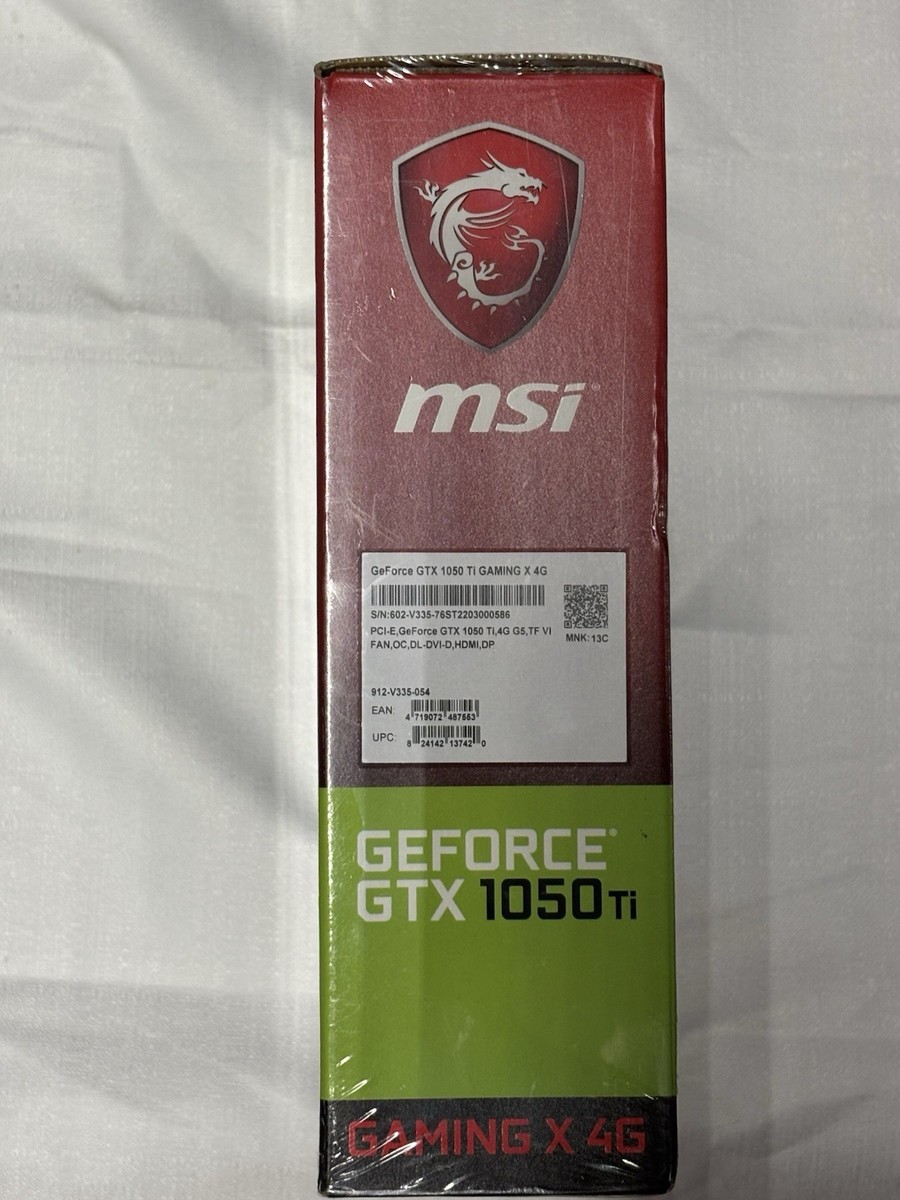 MSI GeForce GTX 1050 Ti 4GB 動作確認済ジャンク品 MSI NVIDIA GeForce GTX 1050 Ti 4GB GDDR5 Graphics Card for
