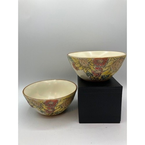 Spectrum Designz Floral Festive Bowl Set Ceramic Brandywine Sunflower 6" - Picture 2 of 4