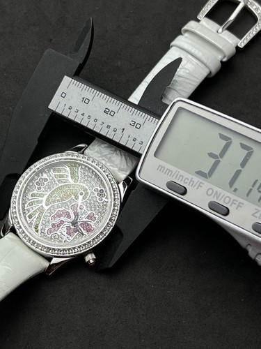 New VICTORIA WIECK Women’s 37mm Quartz Watch Steel Rhinestone Hummingbird White - Picture 17 of 20