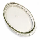 Vintage Pyrex Clear Tempered Glass Oval Baking Dish Platter USA 18” Serving Tray