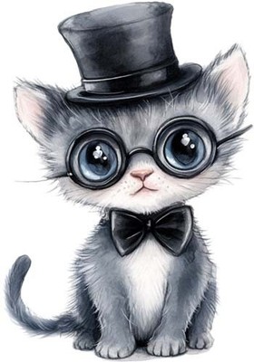Bunte Baby Kätzchen Katze Wandkunst Schlafzimmer Fenster Vinyl Aufkleber Abziehbild 6 Größen