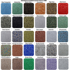 Crushed Gemstone Coarse Powder 75 Crushed 0.5-1 MM Healing Stone Woodwork Inlay
