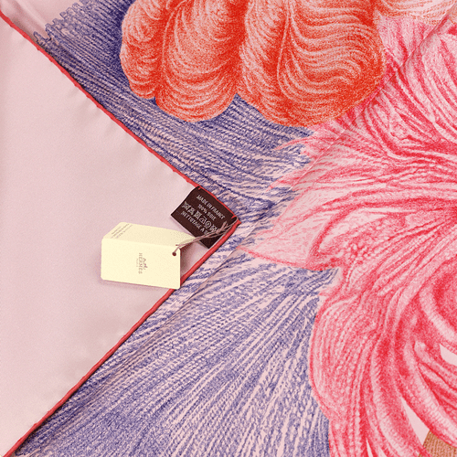 NWT Hermes Scarf PLUMETS ET PANACHES 90cm Silk Carre Foulard FLORENCE MANLIK - Picture 5 of 7