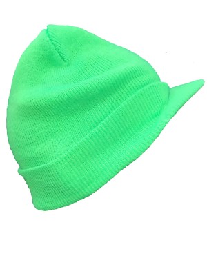 neon green winter hat