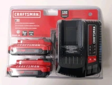 OEM Craftsman CMCB202-2CK 20V MAX 2.0 Ah Lithium-Ion 2  Batteries & Charger Kit